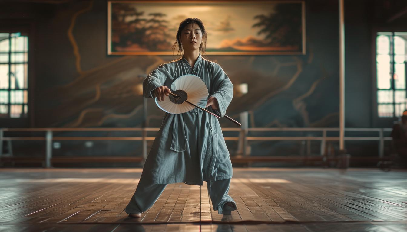 tai chi kung fu fan 52 moves